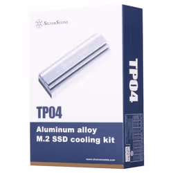 Silverstone TP04 Unità allo stato solido Dissipatore di calore/Radiatore Argento 1 pz - Vista aggiuntiva 7