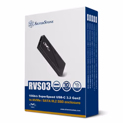 Silverstone SST-RVS03 contenitore di unità di archiviazione Box esterno SSD Nero M.2 - Vista aggiuntiva 6