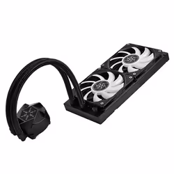 Silverstone VIDA 240 SLIM Case per computer Kit di raffreddamento a liquido 12 cm Nero - Vista aggiuntiva 4