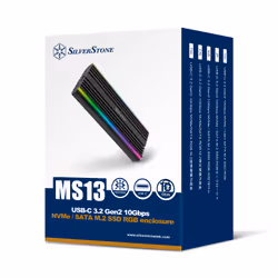 Silverstone MS13 Box esterno SSD Nero M.2 - Vista aggiuntiva 4