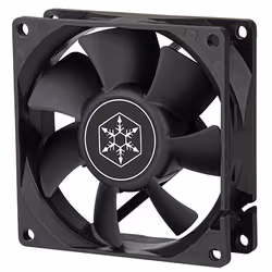 Silverstone FN80, Ventilatore, 8 cm, Nero