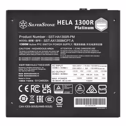 Silverstone HELA 1300R Platinum alimentatore per computer 1300 W 20+4 pin ATX ATX Nero - Vista aggiuntiva 6