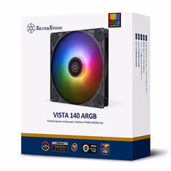 Silverstone VISTA 140 ARGB Scheda madre Ventilatore 14 cm Nero 1 pz - Vista aggiuntiva 7