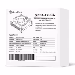 Silverstone SST-XE01-1700A sistema di raffreddamento per computer Processore Raffreddatore d'aria 8 cm Nero 1 pz - Vista aggiuntiva 6