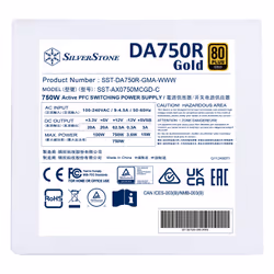 Silverstone DA750R Gold alimentatore per computer 750 W 24-pin ATX ATX Bianco - Vista aggiuntiva 7