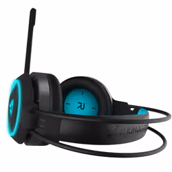 ThunderX3 AH7 Auricolare Cablato A Padiglione Gaming USB tipo A Nero, Ciano - Vista aggiuntiva 3