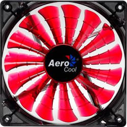 Aerocool Shark Fan Devil Red Edition 14cm Case per computer Ventilatore Nero, Rosso, Trasparente