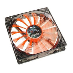 Aerocool Shark Fan Evil Black Edition 12cm Case per computer Ventilatore Nero, Arancione, Trasparente