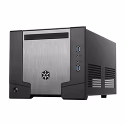 Silverstone SG07, Small Form Factor (SFF), PC, Nero, DTX, mini-ITX, Alluminio, Plastica, SECC, Casa/ufficio