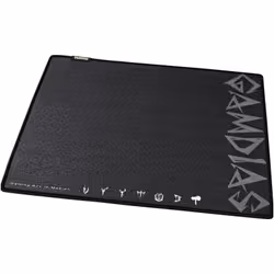 GAMDIAS NYX, Nero, Grigio, Immagine, Tessuto, Gomma, Barra appoggiaferro antiscivolo