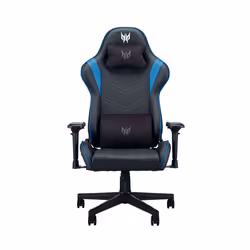 Acer PREDATOR RIFT, Sedia da gaming per PC, 120 kg, Seduta imbottita, Schienale imbottito, Nero/Blu, Acciaio