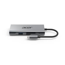 Acer GP.DCK11.00N replicatore di porte e docking station per laptop Cablato USB 3.2 Gen 1 (3.1 Gen 1) Type-C Argento