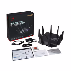 ASUS GT-AXE11000 router wireless Gigabit Ethernet Tri-band (2,4 GHz/5 GHz/6 GHz) Nero - Vista aggiuntiva 5
