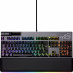 ASUS ROG Strix Flare II Animate, Cablato, USB, Interruttore a chiave meccanica, QWERTZ, LED RGB, Nero