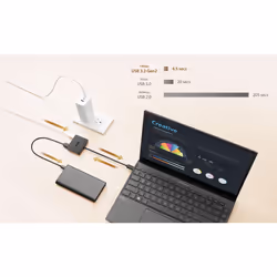 ASUS USB-C Mini Dock Cablato USB 3.2 Gen 2 (3.1 Gen 2) Type-C Nero - Vista aggiuntiva 6