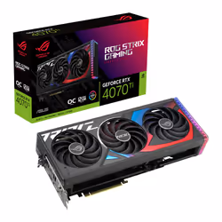 ASUS ROG -STRIX-RTX4070TI-O12G-GAMING, GeForce RTX 4070 Ti, 12 GB, GDDR6X, 192 bit, 7680 x 4320 Pixel, PCI Express 4.0