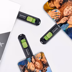 ADATA UC300 unità flash USB 256 GB USB tipo-C 3.2 Gen 1 (3.1 Gen 1) Nero, Verde - Vista aggiuntiva 4