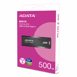 ADATA SC610 500 GB USB tipo A 3.2 Gen 2 (3.1 Gen 2) Nero - Vista aggiuntiva 8