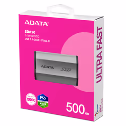 ADATA SD810 500 GB USB tipo-C USB 3.2 Gen 2x2 Nero, Argento - Vista aggiuntiva 6