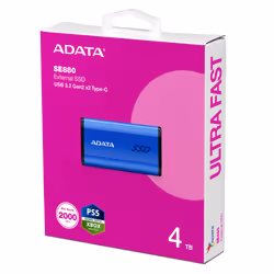 ADATA SE880 4 TB USB tipo-C 3.2 Gen 2 (3.1 Gen 2) Blu - Vista aggiuntiva 6