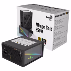 Aerocool MIRAGEGOLD850 unité d'alimentation d'énergie 850 W 20+4 pin ATX ATX Noir - Vista aggiuntiva 5