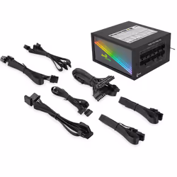 Aerocool MIRAGEGOLD650M alimentatore per computer 650 W 20+4 pin ATX ATX Nero - Vista aggiuntiva 5