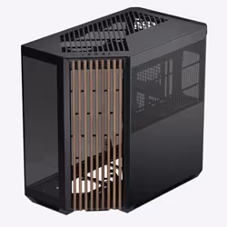 APNX V1-W-BK-v1, Midi Tower, PC, Nero, Legno, ATX, micro ATX, Mini-ITX, Acrilonitrile butadiene stirene (ABS), SGCC, Gaming