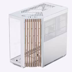 APNX V1-W-WT-v1, Midi Tower, PC, Bianco, Legno, ATX, micro ATX, Mini-ITX, Acrilonitrile butadiene stirene (ABS), SGCC, 17 cm