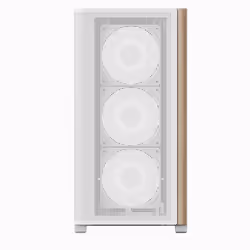 Aerocool D301A Mini Case PC Mini Tower Bianco, Legno - Vista aggiuntiva 2