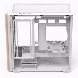 Aerocool D301A Mini Case PC Mini Tower Bianco, Legno - Vista aggiuntiva 4