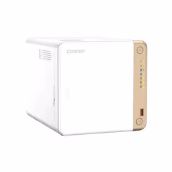 QNAP TS-462-4G server NAS e di archiviazione Tower Intel® Celeron® N4505 2 GB DDR4 0 TB QNAP QTS Bianco - Vista aggiuntiva 5