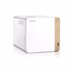 QNAP TS-462-4G server NAS e di archiviazione Tower Intel® Celeron® N4505 2 GB DDR4 0 TB QNAP QTS Bianco - Vista aggiuntiva 6