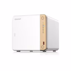 QNAP TS-462-4G server NAS e di archiviazione Tower Intel® Celeron® N4505 2 GB DDR4 0 TB QNAP QTS Bianco - Vista aggiuntiva 8