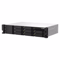 QNAP TS-873AeU-RP NAS Armadio (2U) Ryzen Embedded V1500B 4 GB DDR4 0 TB QuTS hero Nero - Vista aggiuntiva 5