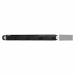 QNAP TS-464eU NAS Rack (1U) Intel® Celeron® N5095 8 GB DDR4 0 TB QNAP Turbo System Alluminio, Nero - Vista aggiuntiva 5