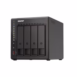 QNAP TS-453E NAS Tower Intel® Celeron® J6412 8 GB 0 TB QNAP QTS Nero - Vista aggiuntiva 5