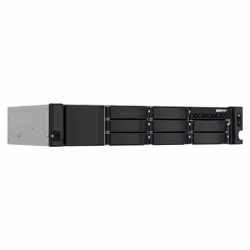 QNAP TS-864EU-RP-8G server NAS e di archiviazione Armadio (2U) Intel® Celeron® N5095 8 GB DDR4 0 TB QNAP Turbo System Nero - Vista aggiuntiva 4
