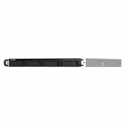 QNAP TS-464U NAS Rack (1U) Intel® Celeron® N5095 8 GB DDR4 0 TB QNAP Turbo System Alluminio, Nero - Vista aggiuntiva 5