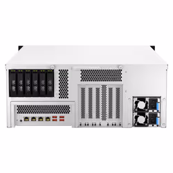 QNAP TS-H3087XU-RP NAS Armadio (4U) Intel Xeon E E-2378 64 GB DDR4 0 TB QuTS hero Nero, Bianco - Vista aggiuntiva 6