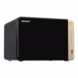 QNAP TS-664 NAS Tower Intel® Celeron® N5095 8 GB DDR4 0 TB QNAP QTS Nero, Bronzo - Vista aggiuntiva 4