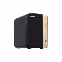 QNAP TS-264 NAS Tower Intel® Celeron® N5095 8 GB 0 TB QNAP QTS Nero, Oro - Vista aggiuntiva 4