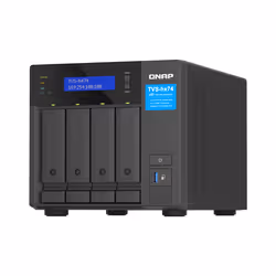 QNAP TVS-H474 NAS Tower Intel® Pentium® G7400 8 GB DDR4 0 TB QuTS hero Nero - Vista aggiuntiva 6