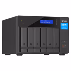 QNAP TVS-H674 NAS Tower i5-12400 32 GB DDR4 0 TB QuTS hero Nero - Vista aggiuntiva 4