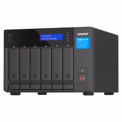 QNAP TVS-H674 NAS Tower i5-12400 32 GB DDR4 0 TB QuTS hero Nero - Vista aggiuntiva 6
