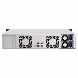 QNAP TS-1264U-RP NAS Armadio (2U) Intel® Celeron® 8 GB DDR4 0 TB QNAP QTS Alluminio, Nero - Vista aggiuntiva 4