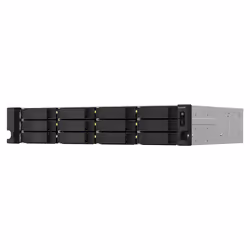 QNAP TS-1264U-RP NAS Armadio (2U) Intel® Celeron® 8 GB DDR4 0 TB QNAP QTS Alluminio, Nero - Vista aggiuntiva 6