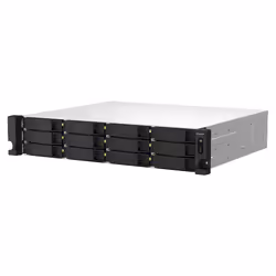 QNAP TS-1264U-RP NAS Armadio (2U) Intel® Celeron® 8 GB DDR4 0 TB QNAP QTS Alluminio, Nero - Vista aggiuntiva 7