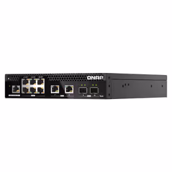 QNAP QSW-M2106R-2S2T switch di rete Gestito L2 10G Ethernet (100/1000/10000) 1U Nero - Vista aggiuntiva 4