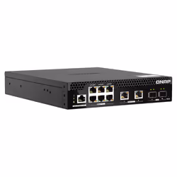 QNAP QSW-M2106PR-2S2T switch di rete Gestito L2 10G Ethernet (100/1000/10000) Supporto Power over Ethernet (PoE) 1U Nero - Vista aggiuntiva 5
