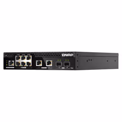QNAP QSW-M2106PR-2S2T switch di rete Gestito L2 10G Ethernet (100/1000/10000) Supporto Power over Ethernet (PoE) 1U Nero - Vista aggiuntiva 6